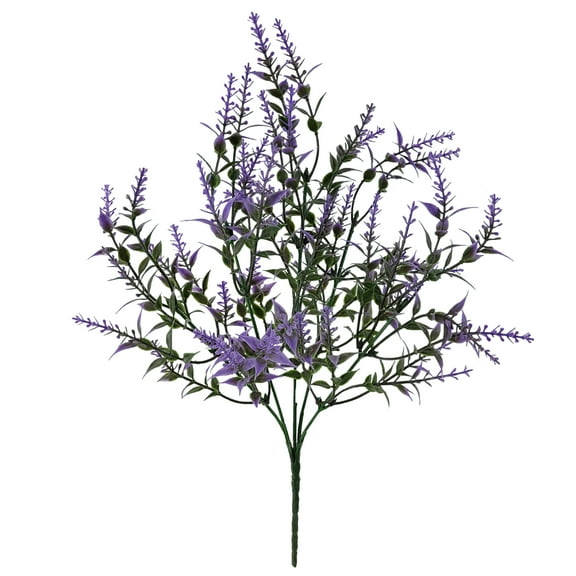 Mainstays Indoor Artificial Flower Lavender Pick, Purple Color, Assembled Height 13.5"