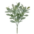 thumbnail image 1 of Mainstays Indoor Artificial Foliage Bush, Lamb's Ears Plant, Green Color, 19.5" Height, Pot Not Included., 1 of 8