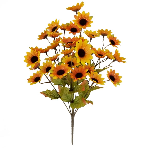 Mainstays Indoor Artificial Mini Daisy Bush, Yellow, 18 in