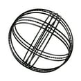 thumbnail image 1 of Mainstays Indoor Metal Abstract Orb 6" Black Modern Accent Tabletop Decoration, 1 of 6