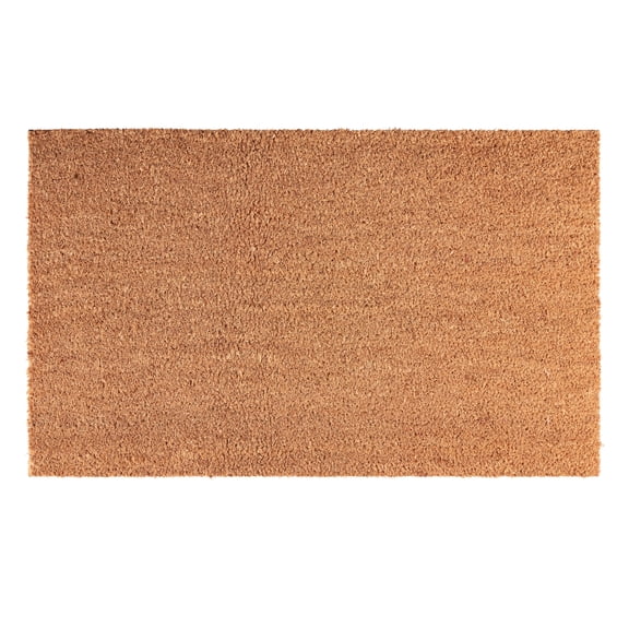 Mainstays Indoor/Outdoor Plain Coir Doormat, 18 in x 30 in, 1 Piece