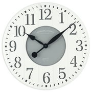 Mainstays 23.5 in Quartz Coastal Farmhouse Wall Clock, Easy to Hang, Requires 1 "AA" Battery to Operate (Battery not Included)