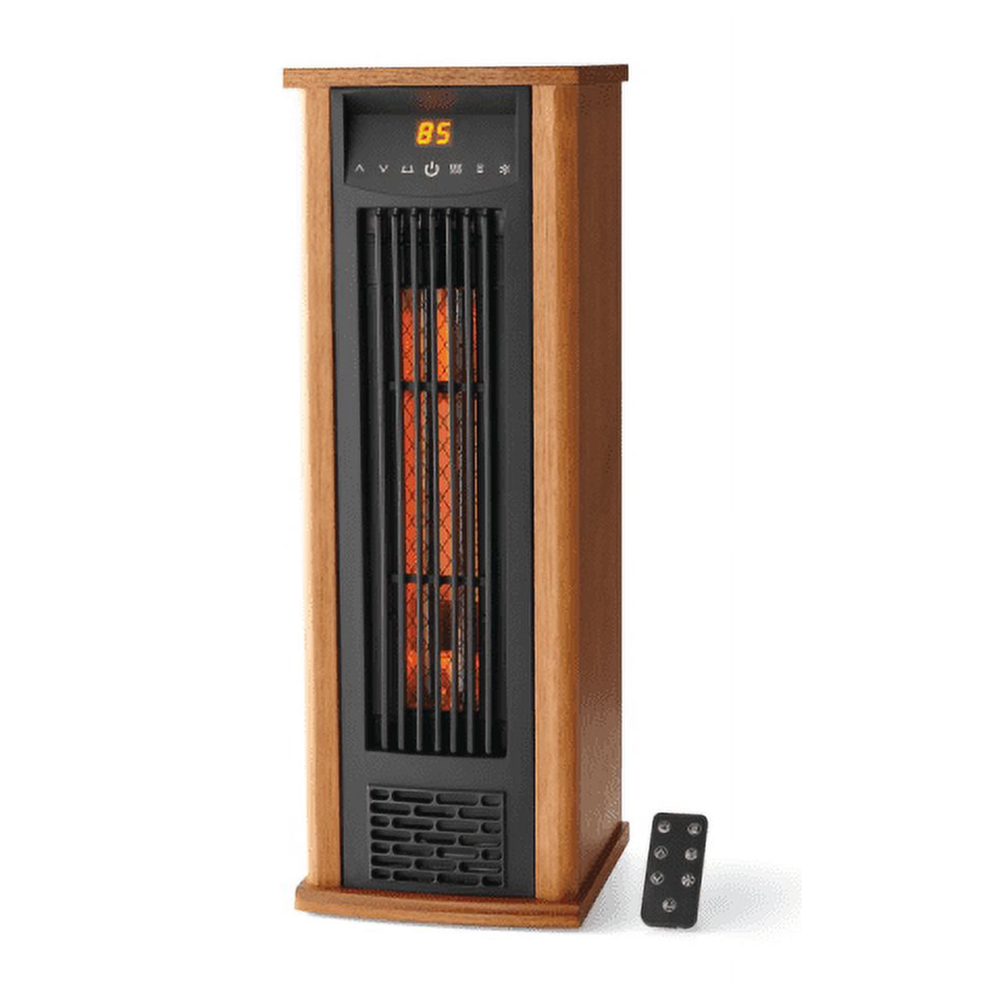 Mainstays Infrared Quartz Wood Pedestal 1500W Heater,Indoor,Light Wood  Finish,DF1903 - Walmart.com