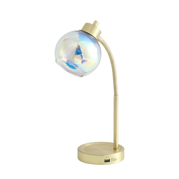 Mainstays Iridescent Orb Lamp, Gold