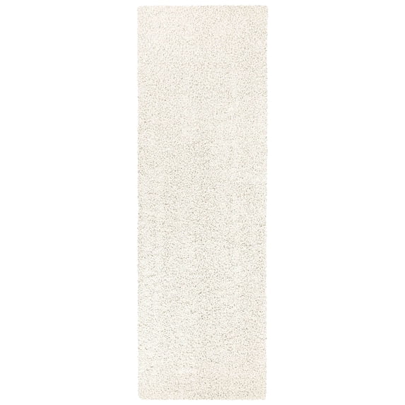 Mainstays Ivory Shag Indoor Hallway Runner Rug, 2 ft x 6 ft