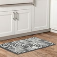 thumbnail interactive-video image 1 of Mainstays Jacquard High Low Loop Kitchen Mat 18"x 27" Gray & Arctic White, 1 of 10