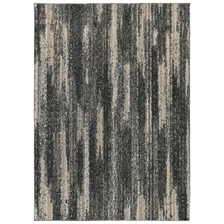 Non slip Dark Grey Abstract Area Rug Retro Modern Low pile - Temu