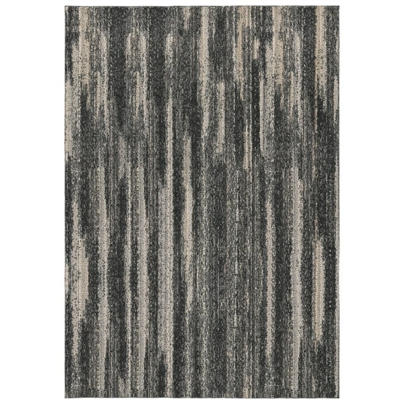Mainstays Jasper Gray Abstract Indoor Area Rug, 7' x 10'
