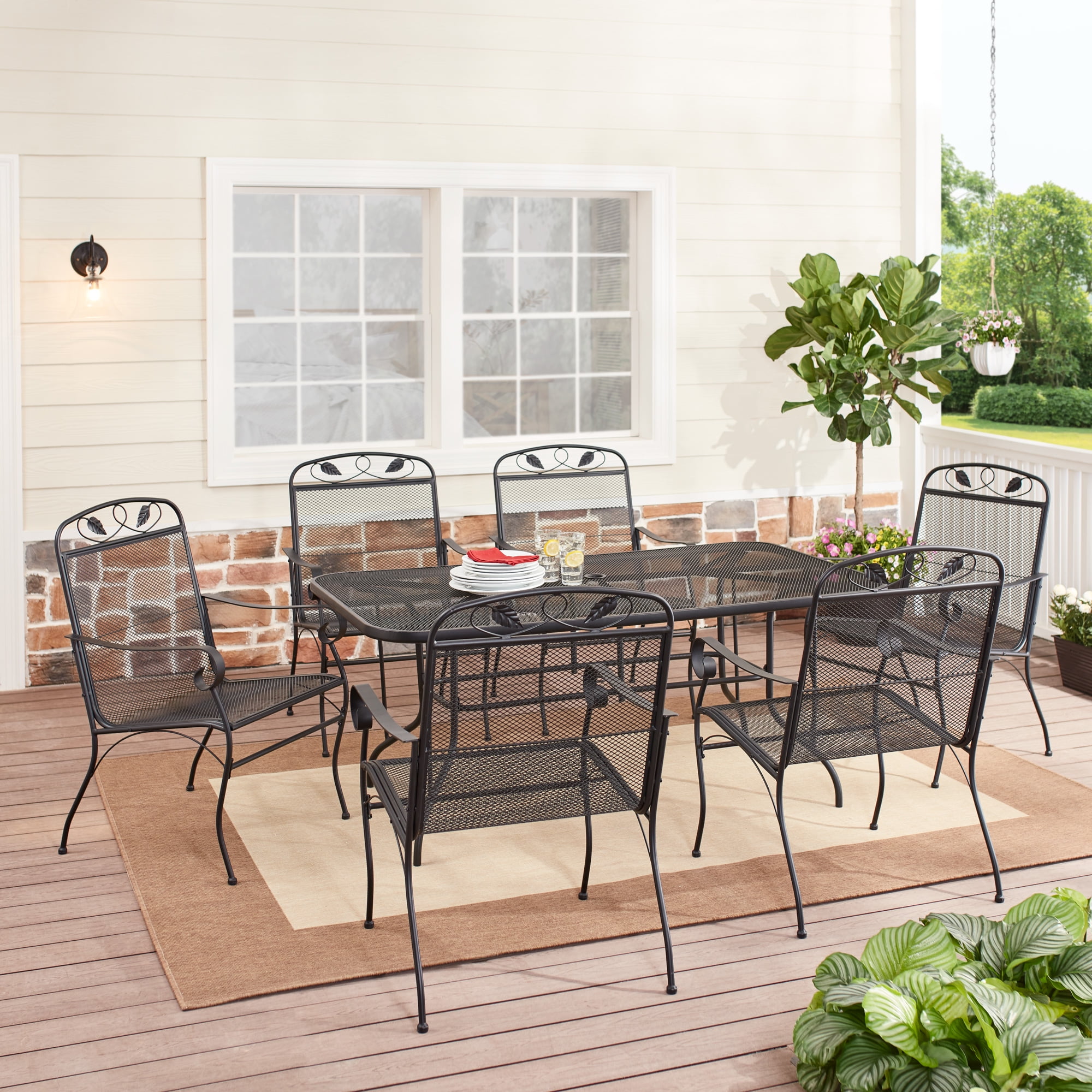 Mainstays 7 piece dining set sale