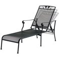 Mainstays Jefferson Wrought Iron Chaise Lounge, Black