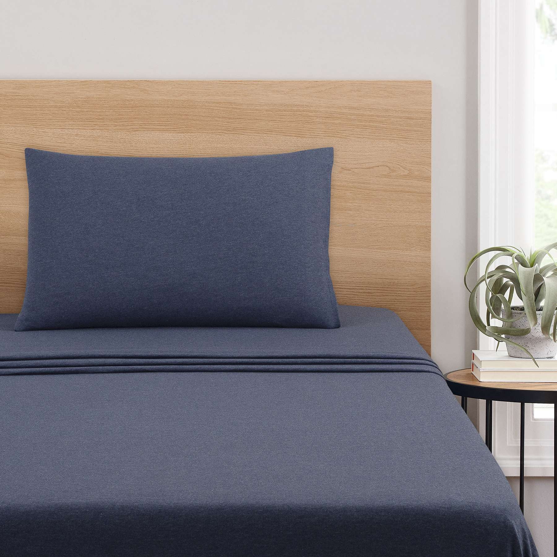 Mainstays Jersey Blue Cove, Pillowcase Set, Std. Queen, 2 Pieces