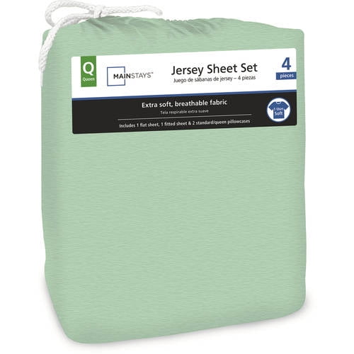 Mainstays Jersey Knit Bedding Sheet Set