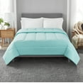 thumbnail image 1 of Mainstays Jersey Knit Comforter, Full/Queen, Mint, All Ages, All-Season, 1 of 5