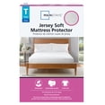 thumbnail image 1 of Mainstays Jersey Soft Fitted Mattress Cover Protector, Twin - Waterproof, Antimicrobial, 1 of 8