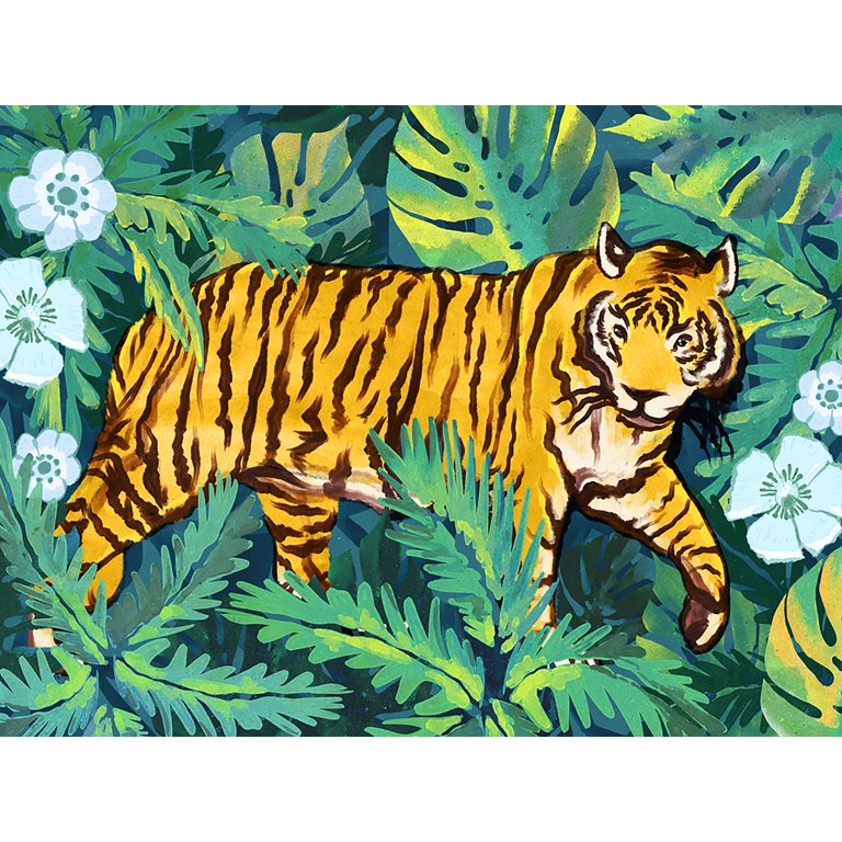 My head is a Jungle Jungle - Tigers Poster by kajumaprints