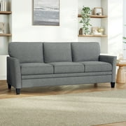 Mainstays Kensington 80 3 Seat Classic Modern Couch, Gray