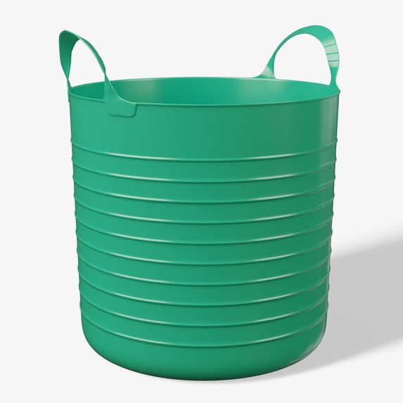 Mainstays Kids 10 Gallon Large Green Plastic Flex Storage Basket