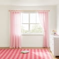 thumbnail image 1 of Mainstays Kids Pink Dotted Light Filtering Tie Top Single Curtain Panel, 38 in W x 84 in L, 1 of 8