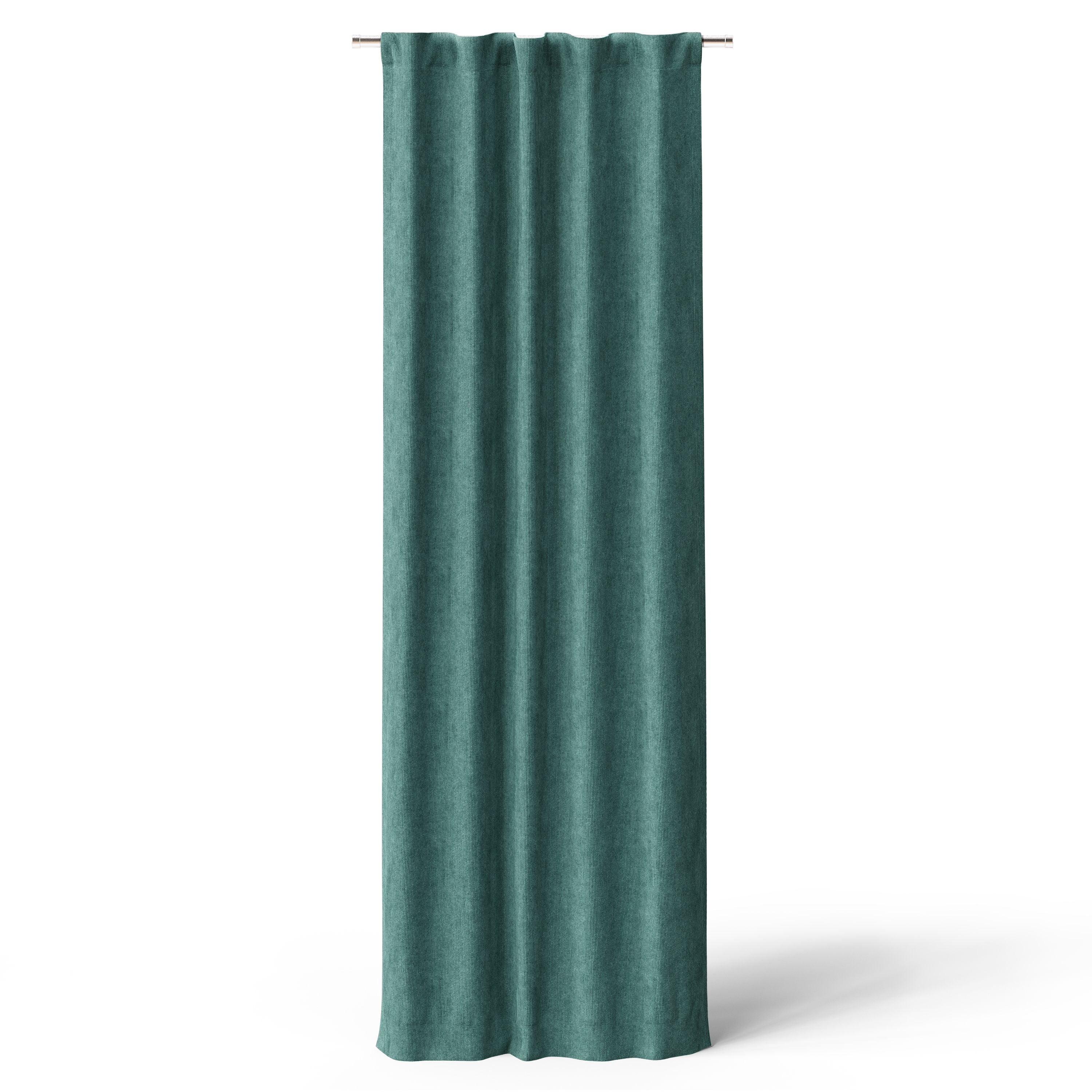 Mainstays Kids Dark Green Solid Ribbed Corduroy Blackout Rod