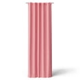 thumbnail image 1 of Mainstays Kids Pink Solid Ribbed Corduroy Blackout Rod Pocket with Back Tabs Single Curtain Panel, Set of 1, 38" W x 84" L, 1 of 7