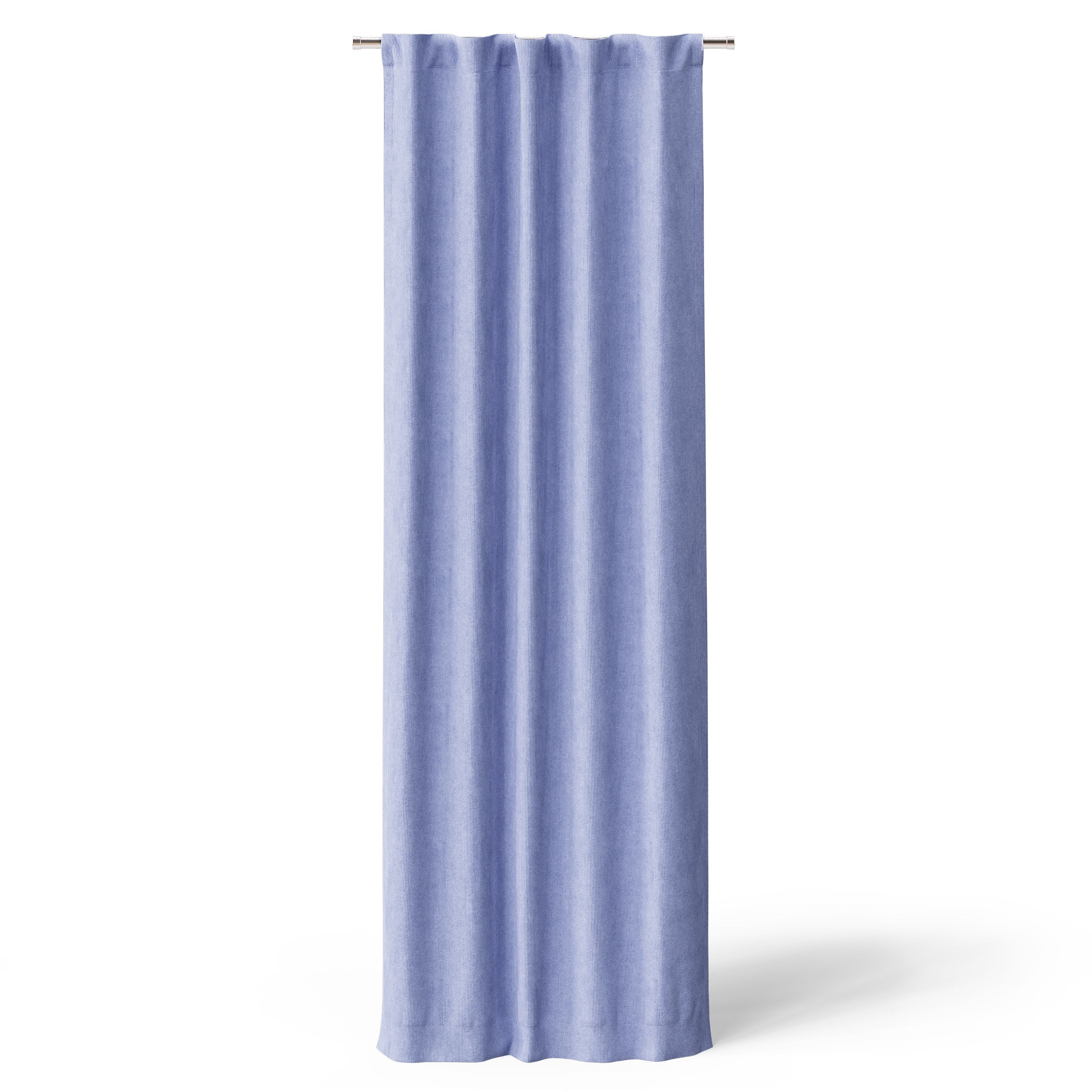 Mainstays Kids Blackout Ribbed Corduroy Single Curtain Panel, Rod Pocket with Back Tabs, Light Purple, 38 in x 84 in, 1 Panel