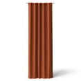 thumbnail image 1 of Mainstays Kids Orange Solid Ribbed Corduroy Blackout Rod Pocket with Back Tabs Single Curtain Panel, Set of 1, 38" W x 84" L, 1 of 8