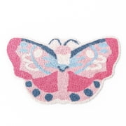 Mainstays Kids Butterfly Bath Rug, 34 in x 20 in