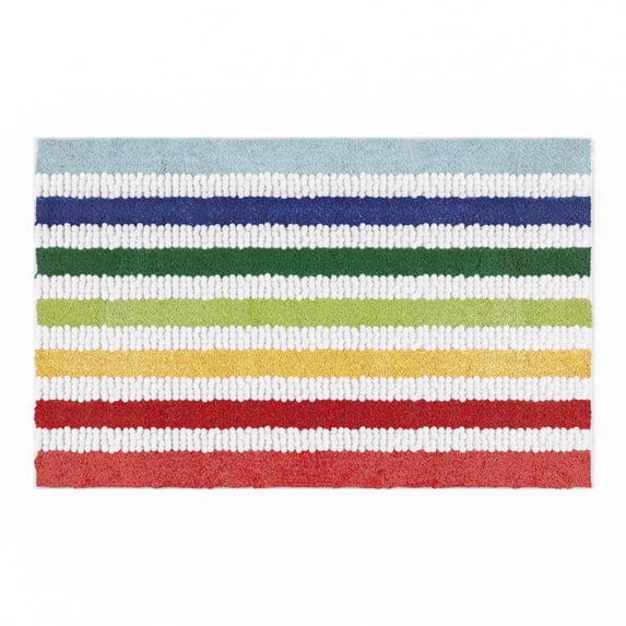 Mainstays Kids Vintage Stripe Bath Rug, 32" x 20"