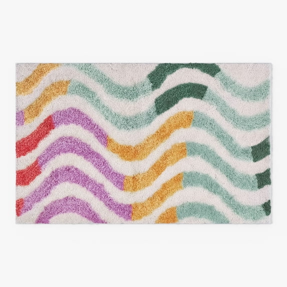 Mainstays Kids Wavy Bath Rug, 32" x 20"