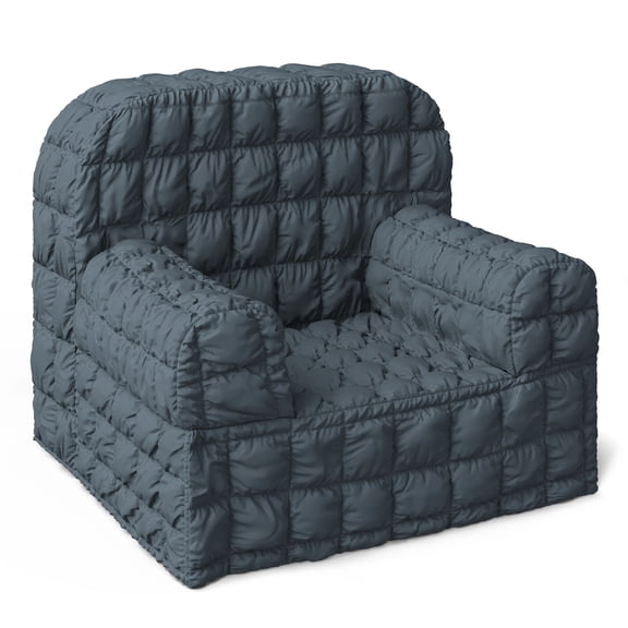 Mainstays Kids Compressed Puffy Chair, Blue