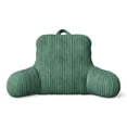 thumbnail image 1 of Mainstays Kids Ribbed Corduroy Plush Backrest Pillow, Dark Green, 33" x 13" x 25", 1 of 5