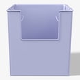 thumbnail image 1 of Mainstays Kids Medium Light Purple Stacking Open-Front Metal Storage Basket with Handles, 1 of 6