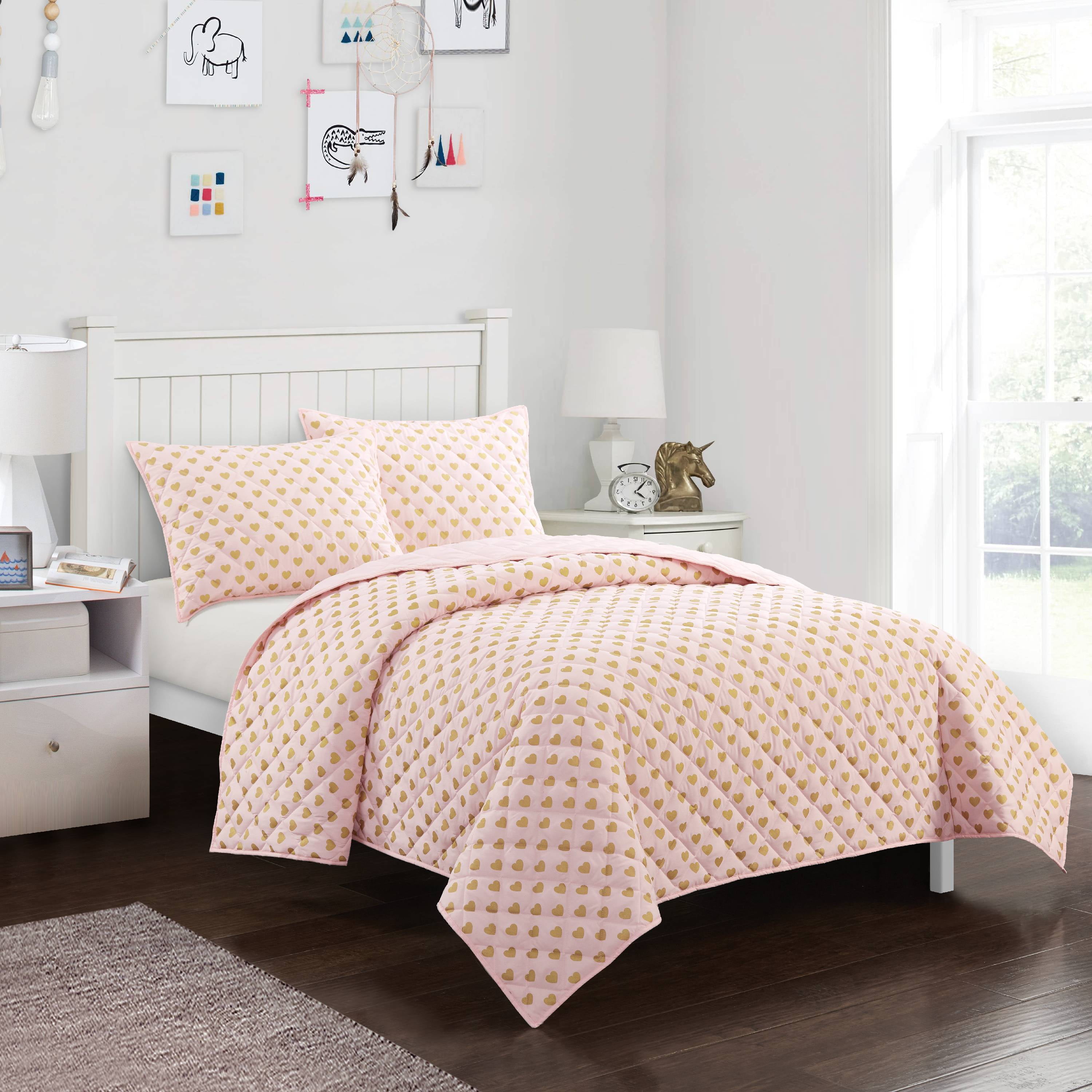 Mainstays Kids Metallic Print Quilt Set, Multiple Prints - Walmart.com