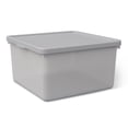 thumbnail image 1 of Mainstays Kids Gray Medium Plastic Storage Bin with Lid, 1 of 7