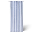 thumbnail image 1 of Mainstays Kids Sheer Overlay Blackout Single Curtain Panel, Spring Periwinkle with Metallic Silver Stars, Rod Pocket and Back Tabs, 38 in x 63 in, 1 of 7