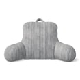 thumbnail image 1 of Mainstays Kids Ribbed Corduroy Plush Backrest Pillow, Gray, 33" x 13" x 25", 1 of 5