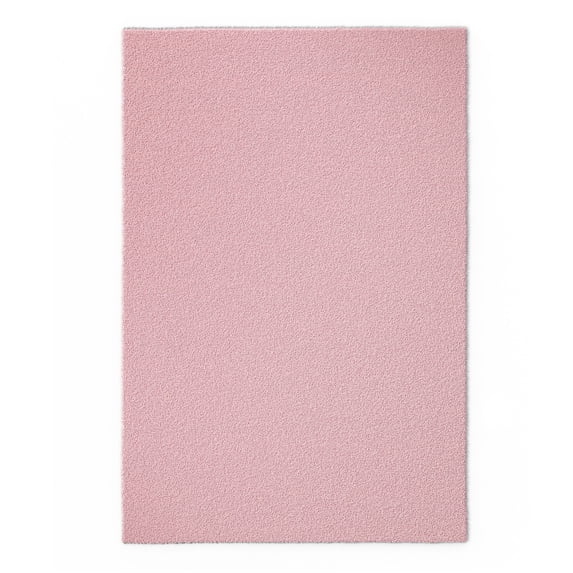 Mainstays Kids Solid Shag Light Pink Washable Area Rug, 3 ft x 4 ft 8 in