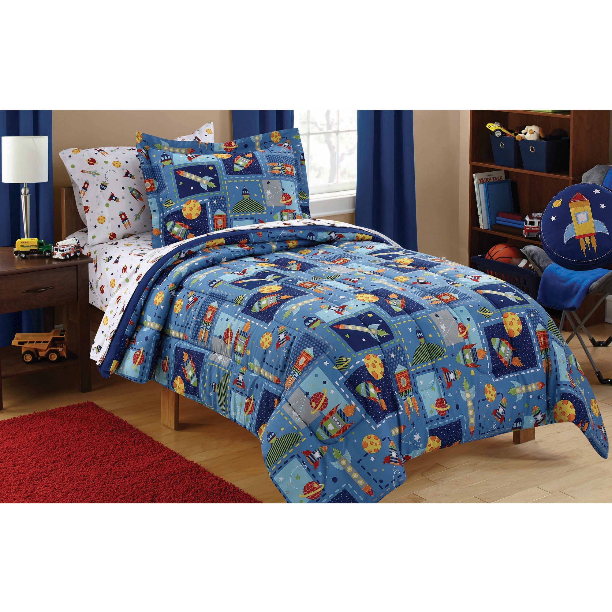 Mainstays Kids Space Coordinated Bed in a Bag 1 Each Walmart