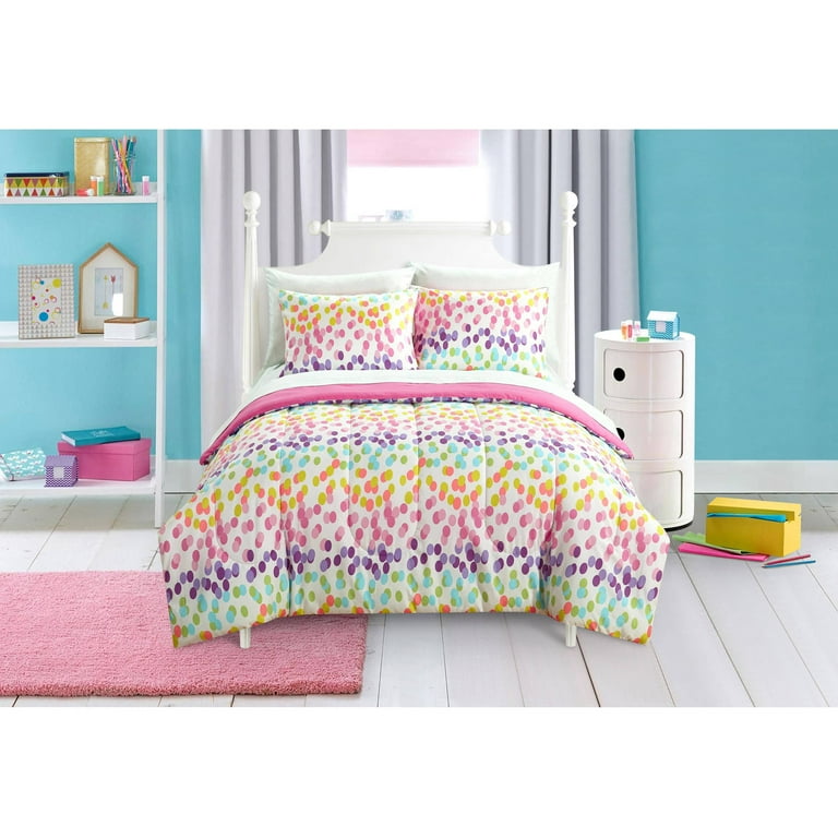 Rainbow dot bedding deals