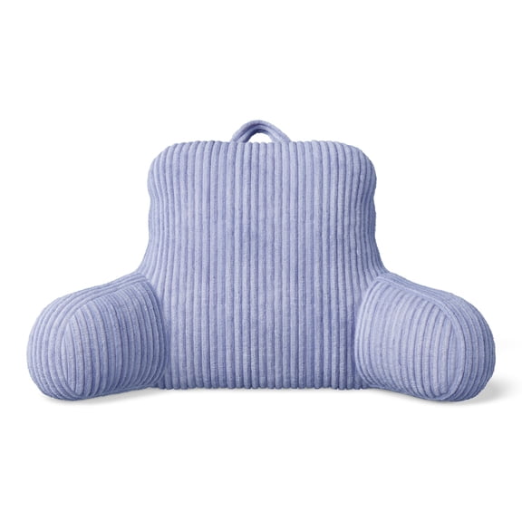 Mainstays Kids Ribbed Corduroy Plush Backrest Pillow, Light Purple, 33" x 13" x 25"