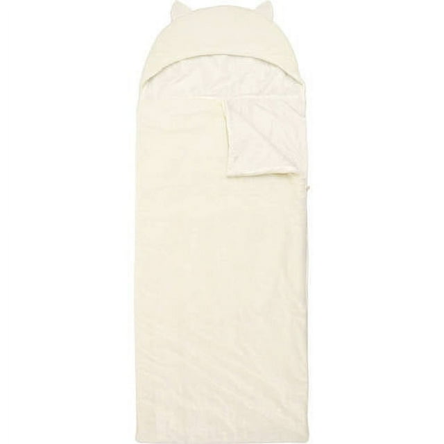 Mainstays Kids White Faux Fur Cuddly Sleeping Bag