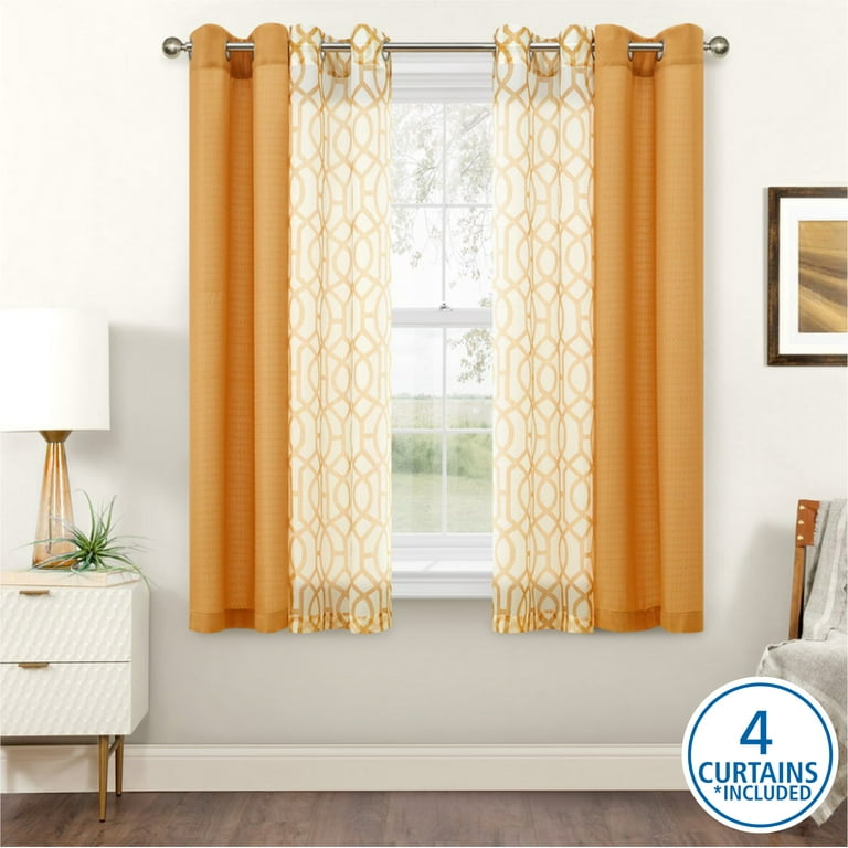 Walmart living room curtains discount