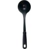 Mainstays Kitchen Ladle, Black, Nylon, Soft Grip Handle, Dish Washer Safe