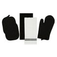Kitchen Set - 5-Piece Black Towel, Oven Mitt & Pot Holder - Walmart.com