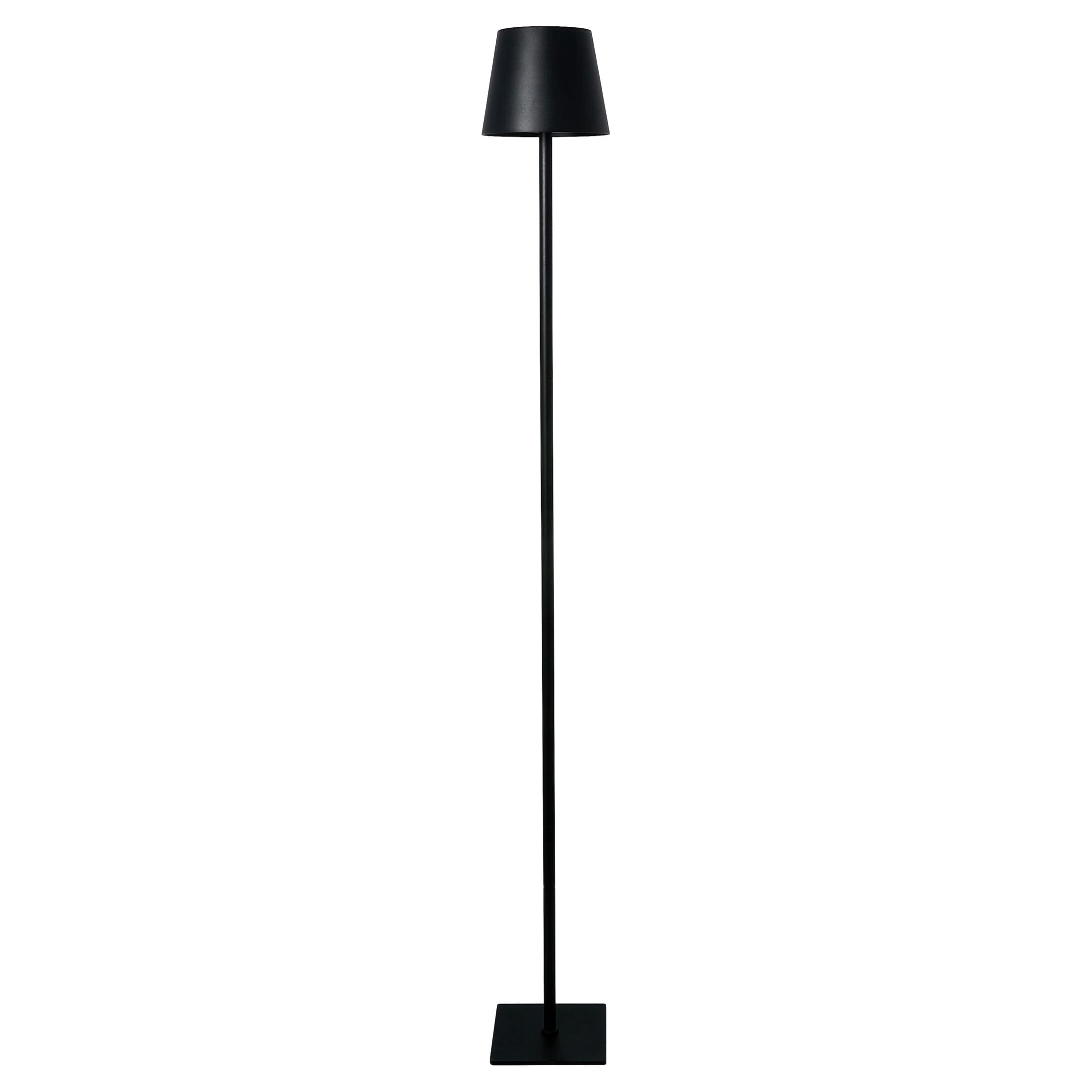 Mainstays 60" LED Rechargeable Metal Floor Lamp, Black