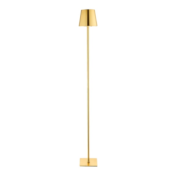 Mainstays 60" LED Rechargeable Metal Floor Lamp, Electroplated Gold