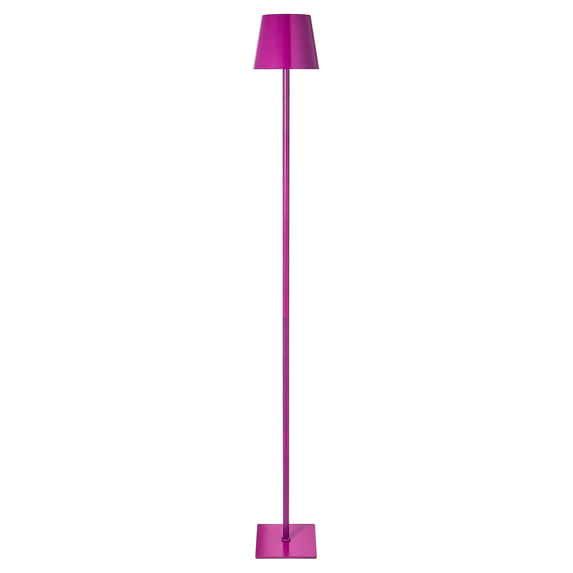Mainstays 60 in LED Rechargeable Metal Floor Lamp, Purple