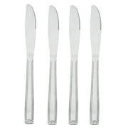 Mainstays Lace Stainless Steel Dinner Tableware Knife, 4-Piece Set,Silver