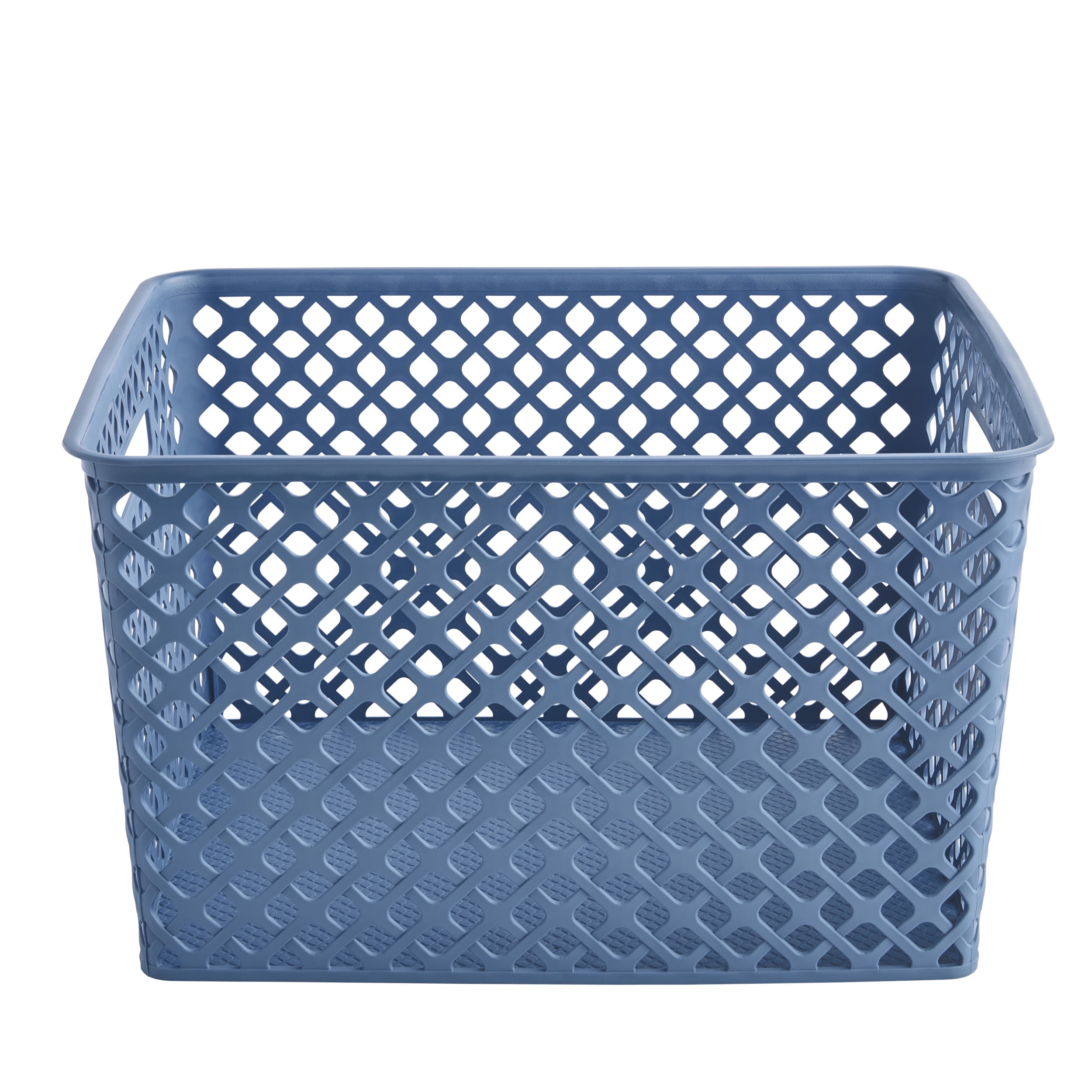 2025春の新作 Blue Large Mainstays Decorative Walmart.com - Basket Storage 子ども用家具