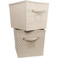 Mainstays Large Canvas Bins, 2Pack, Multiple Colors